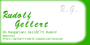 rudolf gellert business card